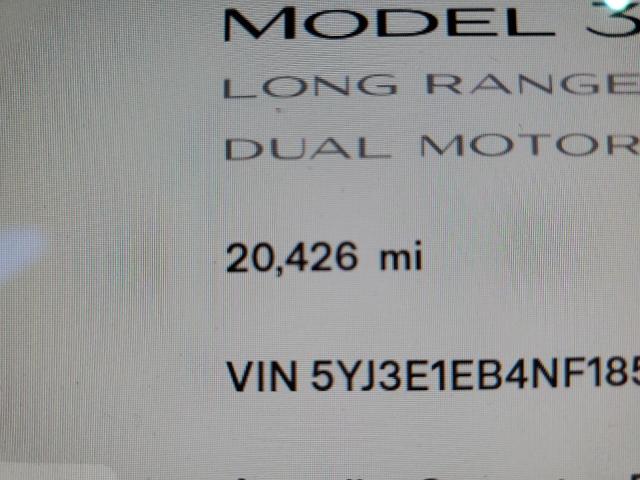Photo 8 from auction – 2022 TESLA MODEL 3 with VIN 5YJ3E1EB4NF185631