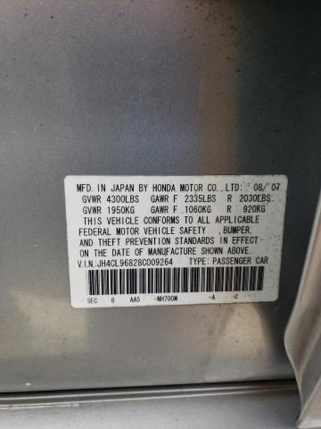 Photo 10 from auction – 2008 ACURA TSX with VIN JH4CL96828C009264