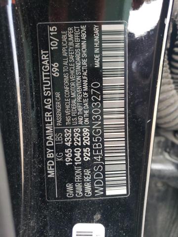 Photo 10 from auction – 2016 MERCEDES-BENZ CLA 250 with VIN WDDSJ4EB5GN303270