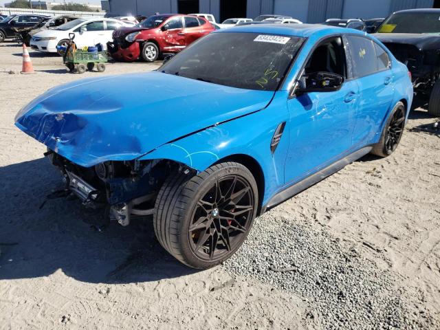 Photo 2 from auction – 2021 BMW M3 with VIN WBS53AY0XMFL52280