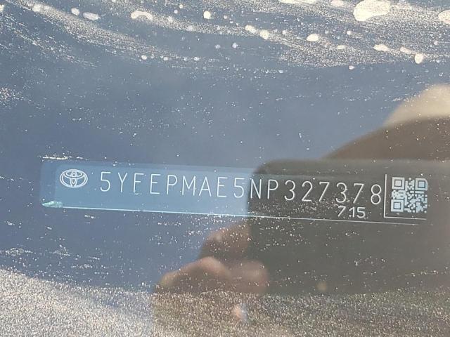Photo 10 from auction – 2022 TOYOTA COROLLA LE with VIN 5YFEPMAE5NP327378