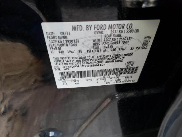 Photo 10 from auction – 2011 FORD EDGE SEL with VIN 2FMDK4JC7BBB64127