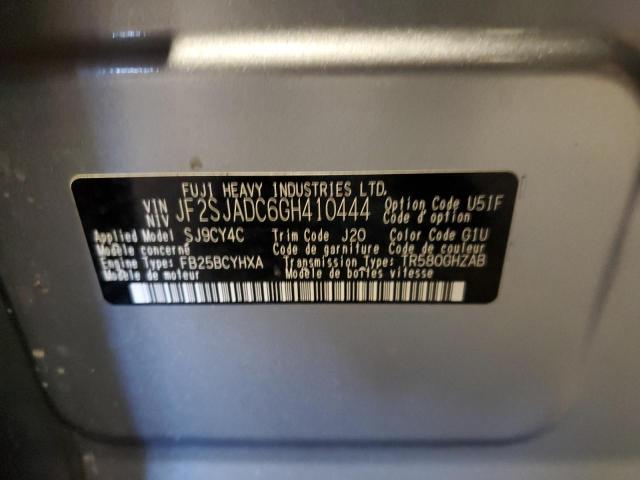 Photo 10 from auction – 2016 SUBARU FORESTER 2 with VIN JF2SJADC6GH410444