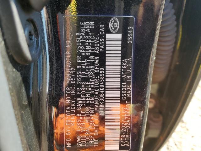 صورة رقم 10 من المزاد - 2012 TOYOTA AVALON BAS مع VIN 4T1BK3DB4CU458990