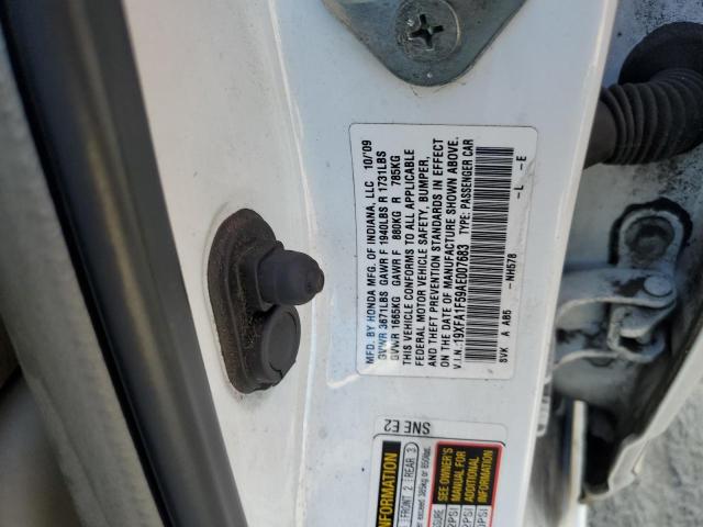 Photo 10 from auction – 2010 HONDA CIVIC LX with VIN 19XFA1F59AE007683
