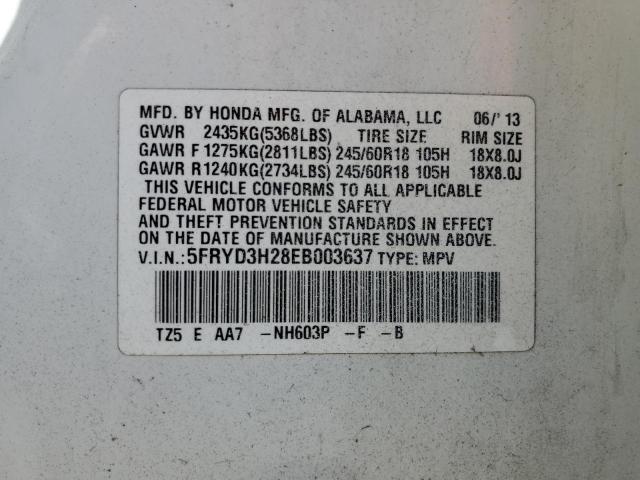 Photo 10 from auction – 2014 ACURA MDX with VIN 5FRYD3H28EB003637
