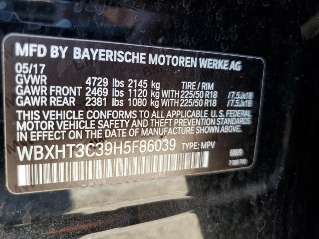Photo 10 from auction – 2017 BMW X1 XDRIVE2 with VIN WBXHT3C39H5F86039