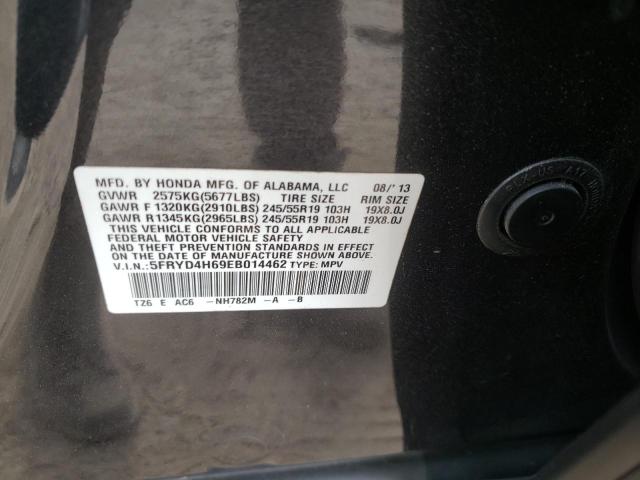 Photo 10 from auction – 2014 ACURA MDX TECHNO with VIN 5FRYD4H69EB014462