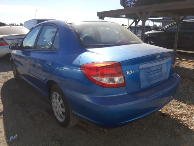 Photo 3 from auction – 2004 KIA RIO with VIN KNADC125946307190