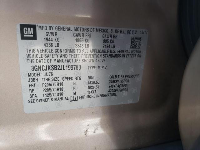 Photo 10 from auction – 2018 CHEVROLET TRAX LS with VIN 3GNCJKSB2JL199780