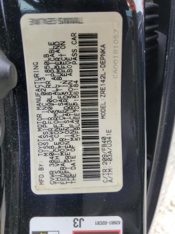 Photo 10 from auction – 2013 TOYOTA COROLLA BA with VIN 5YFBU4EE7DP156184