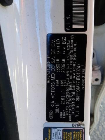 Photo 10 from auction – 2017 KIA FORTE LX with VIN 3KPFK4A77HE040747