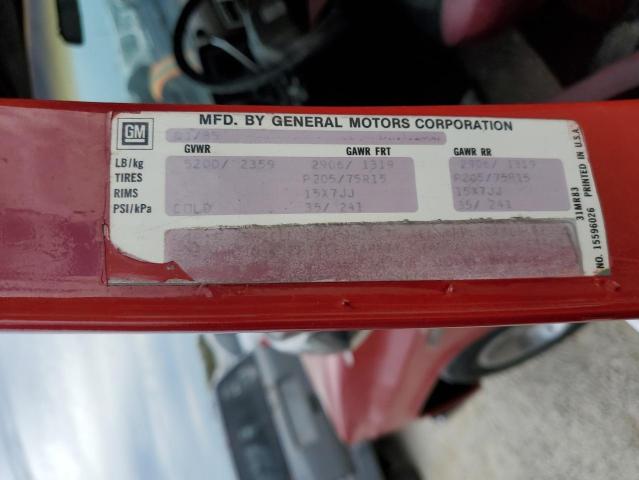 Photo 10 from auction – 1985 CHEVROLET C10 with VIN 1GCDC14H5FS135633