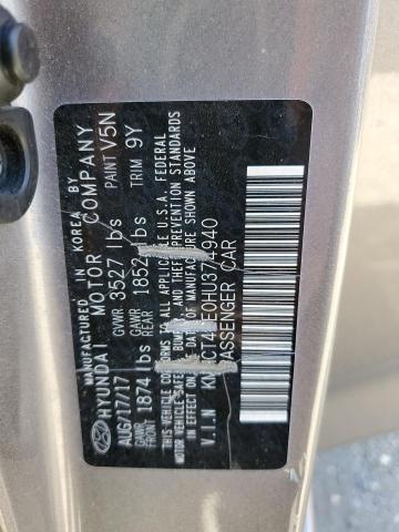 Photo 10 from auction – 2017 HYUNDAI ACCENT SE with VIN KMHCT4AE0HU374940