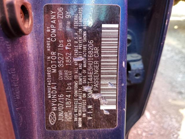 Photo 10 from auction – 2017 HYUNDAI ACCENT SE with VIN KMHCT4AE5HU168206