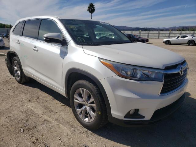 TOYOTA HIGHLANDER 2015 with VIN 5TDZKRFH3FS057222 - Photo from auction