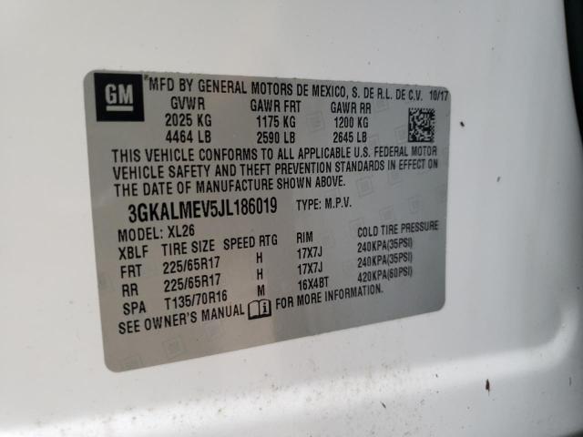 Photo 10 from auction – 2018 GMC TERRAIN SL with VIN 3GKALMEV5JL186019