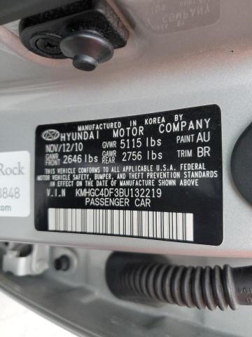 Photo 10 from auction – 2011 HYUNDAI GENESIS 4. with VIN KMHGC4DF3BU132219