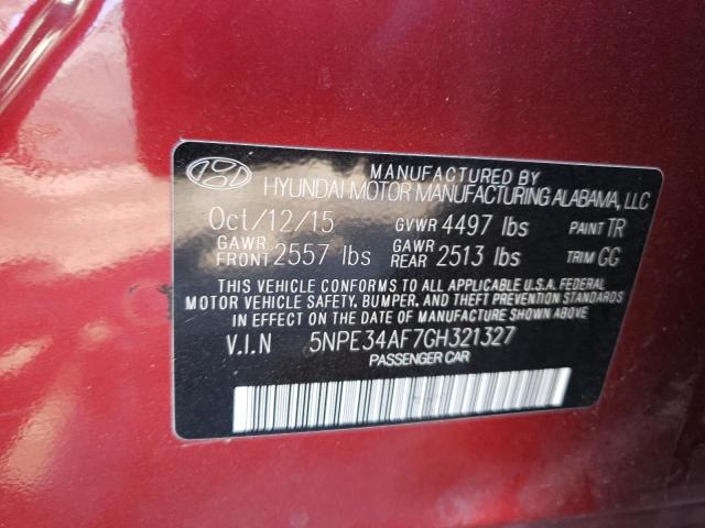 Photo 10 from auction – 2016 HYUNDAI SONATA SPO with VIN 5NPE34AF7GH321327