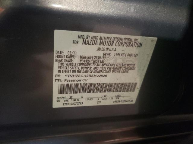 Photo 10 from auction – 2011 MAZDA 6 I with VIN 1YVHZ8CH2B5M22828