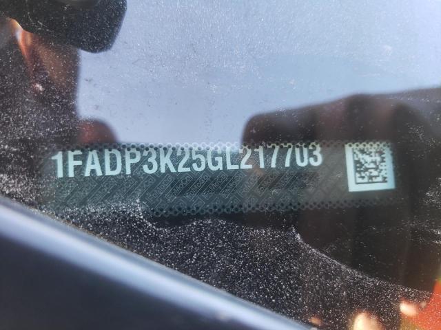 Photo 10 from auction – 2016 FORD FOCUS SE with VIN 1FADP3K25GL217703