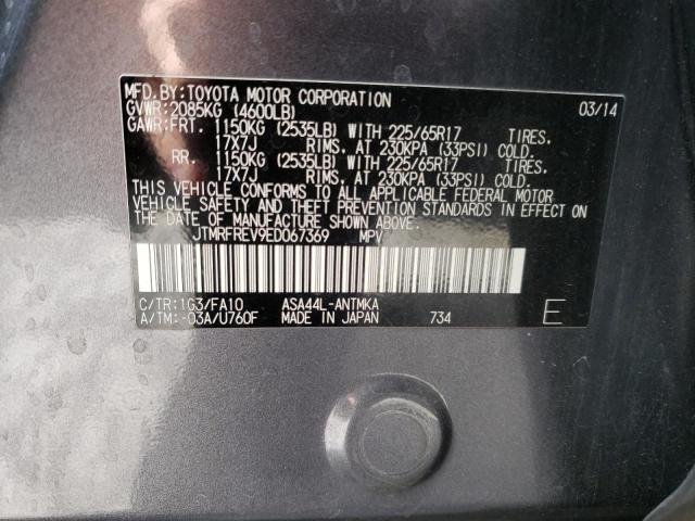 Photo 10 from auction – 2014 TOYOTA RAV4 XLE with VIN JTMRFREV9ED067369