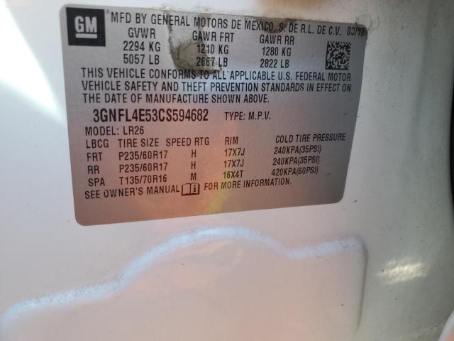 Photo 10 from auction – 2012 CHEVROLET CAPTIVA SP with VIN 3GNFL4E53CS594682