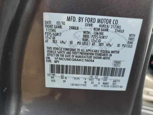 Photo 10 from auction – 2010 FORD ESCAPE LIM with VIN 1FMCU9EG9AKC16054