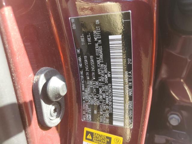 Photo 10 from auction – 2019 TOYOTA HIGHLANDER with VIN 5TDYZRFH2KS290249