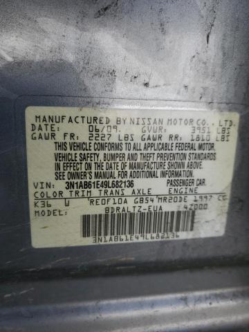 Photo 10 from auction – 2009 NISSAN SENTRA with VIN 3N1AB61E49L682136