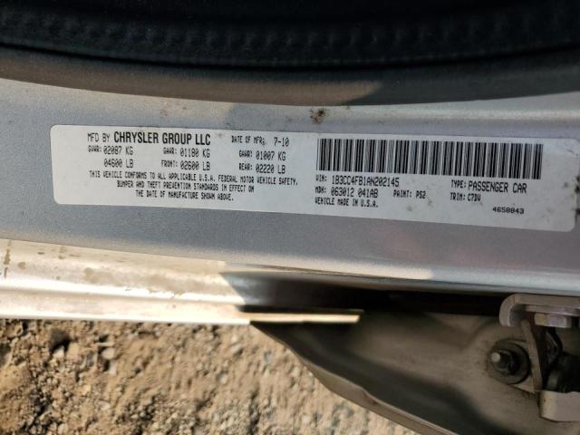 Photo 10 from auction – 2010 DODGE AVENGER SX with VIN 1B3CC4FB1AN202145