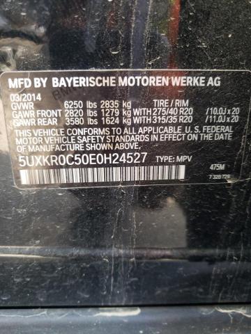 Photo 10 from auction – 2014 BMW X5 XDRIVE3 with VIN 5UXKR0C50E0H24527