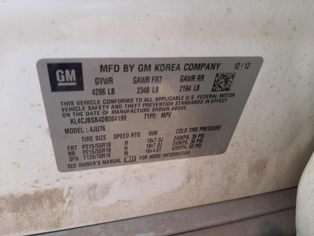 Photo 10 from auction – 2013 BUICK ENCORE CON with VIN KL4CJBSB4DB084199