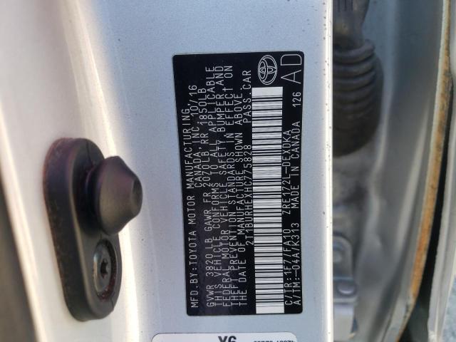 Photo 10 from auction – 2017 TOYOTA COROLLA L with VIN 2T1BURHEXHC775828