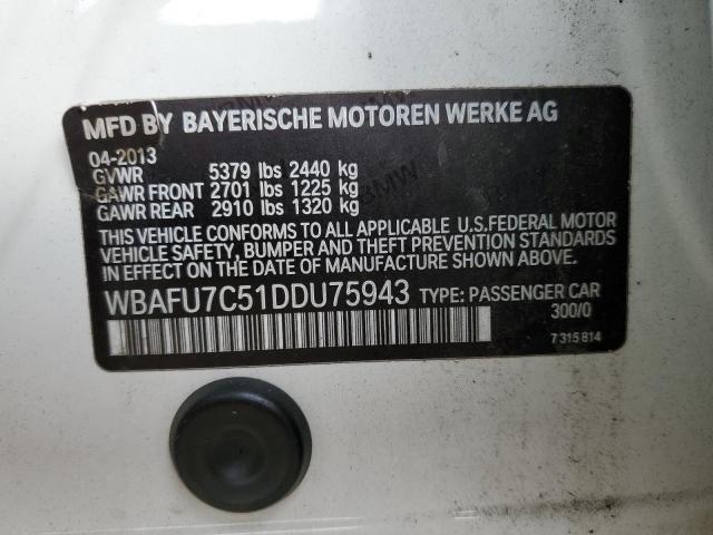 Photo 10 from auction – 2013 BMW 535 XI with VIN WBAFU7C51DDU75943