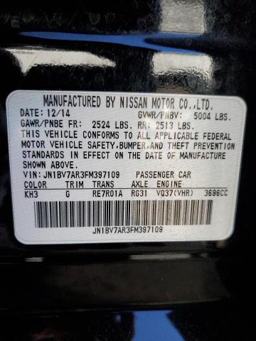 Photo 10 from auction – 2015 INFINITI Q50 BASE with VIN JN1BV7AR3FM397109
