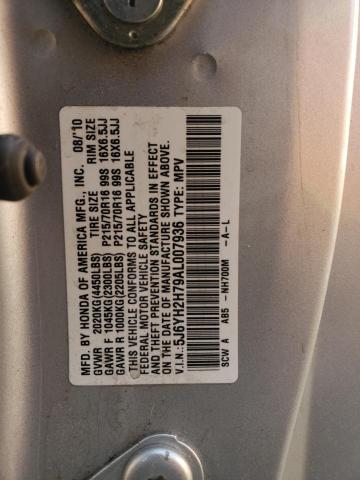 Photo 10 from auction – 2010 HONDA ELEMENT EX with VIN 5J6YH2H79AL007936