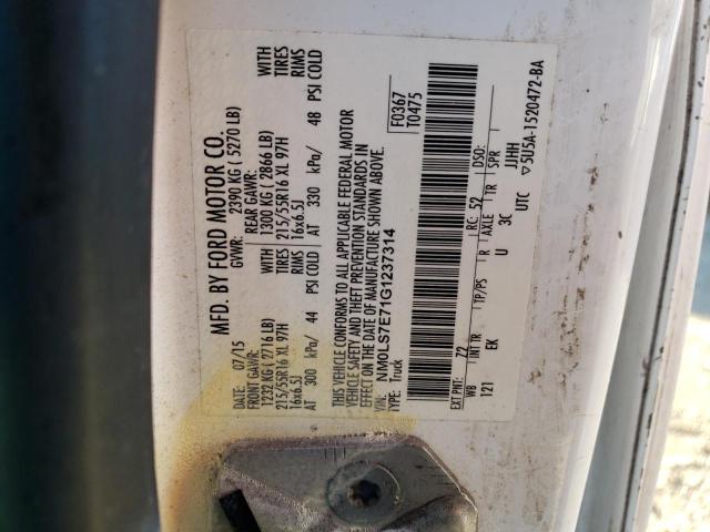 Photo 10 from auction – 2016 FORD TRANSIT CO with VIN NM0LS7E71G1237314