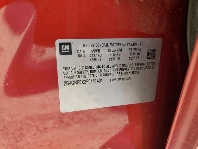 Photo 10 from auction – 2015 BUICK REGAL PREM with VIN 2G4GN5EX2F9161401