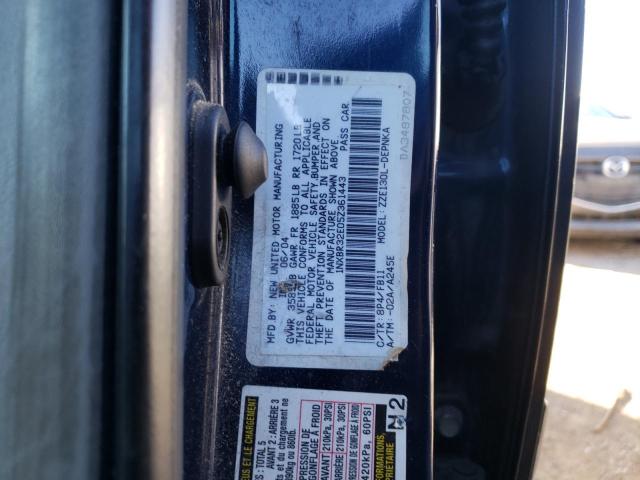 Photo 10 from auction – 2005 TOYOTA COROLLA CE with VIN 1NXBR32E05Z361443