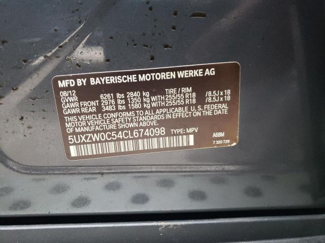 Photo 10 from auction – 2012 BMW X5 XDRIVE3 with VIN 5UXZW0C54CL674098