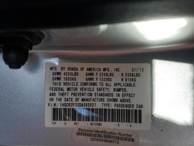 Photo 10 from auction – 2013 HONDA ACCORD LX with VIN 1HGCR2F32DA095937