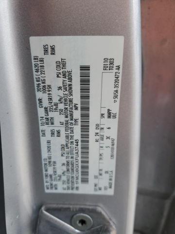 Photo 10 from auction – 2015 FORD ESCAPE SE with VIN 1FMCU0GXXFUA37445