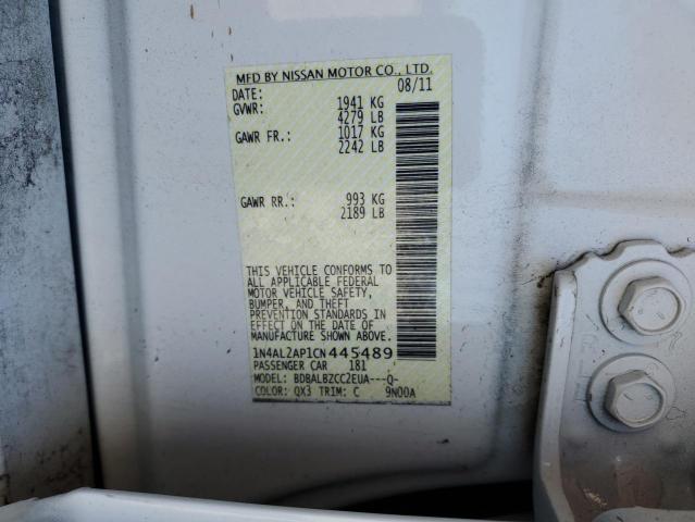Photo 10 from auction – 2012 NISSAN ALTIMA BAS with VIN 1N4AL2AP1CN445489