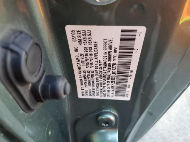 Photo 10 from auction – 2005 HONDA ELEMENT LX with VIN 5J6YH283X5L017278