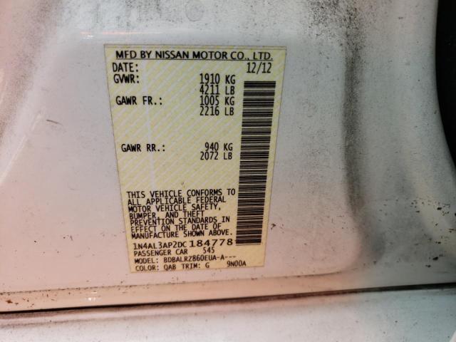 Photo 10 from auction – 2013 NISSAN ALTIMA 2.5 with VIN 1N4AL3AP2DC184778