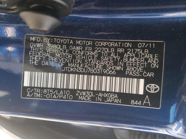 Photo 10 from auction – 2011 TOYOTA PRIUS with VIN JTDKN3DU7B0319066