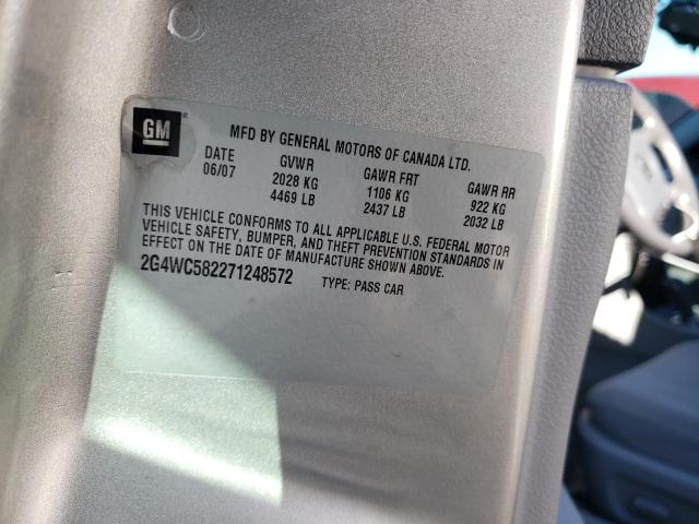Photo 10 from auction – 2007 BUICK LACROSSE C with VIN 2G4WC582271248572