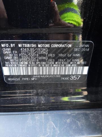Photo 10 from auction – 2019 MITSUBISHI OUTLANDER with VIN JA4AP4AU0KU021283