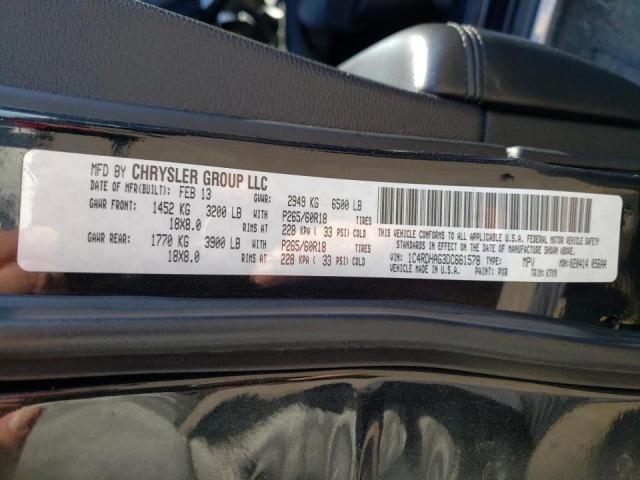 Photo 10 from auction – 2013 DODGE DURANGO SX with VIN 1C4RDHAG3DC661578